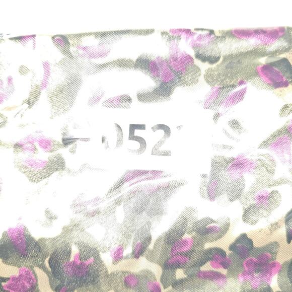 Chartruse Silky Floral Purple and Tan Pajama Pants Drawstring Waist Size Large - Picture 6 of 6